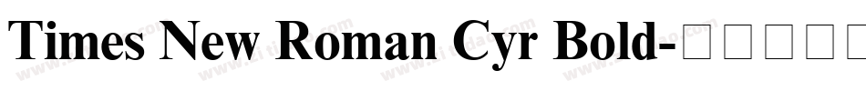 Times New Roman Cyr Bold字体转换